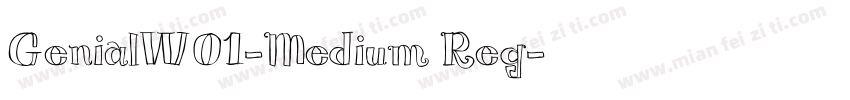 GenialW01-Medium Reg字体转换